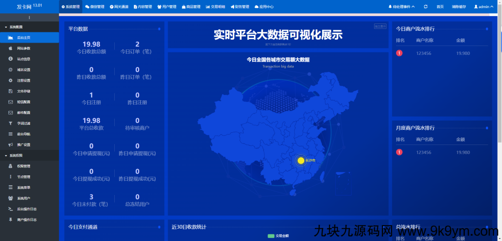 鲸发卡企业级发卡系统修复版运营源码v13.01